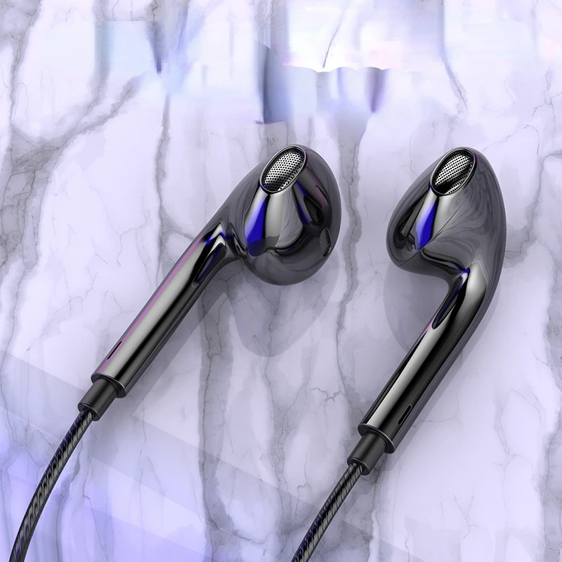 

3.5mm Wired Control Earphone Headset Headphones with Bass for IOS Android Phone Earphone Wire Stereo Headset