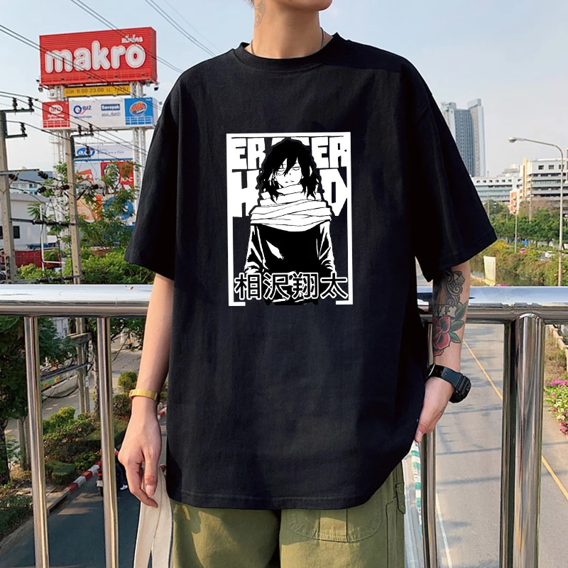 Горячие аниме My Hero Academia Bakugou Katsuki Eyes футболки женские Aizawa Shouta And Todoroki Shoto Kawaii