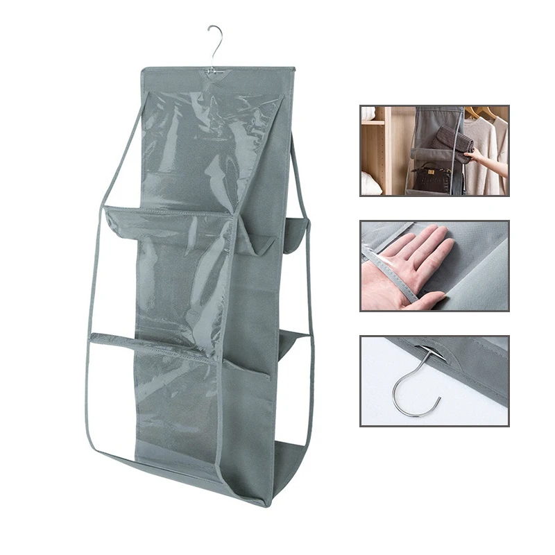 

Bag storage hanging bag hanging fabric storage bag dry and wet separation storage bag G412