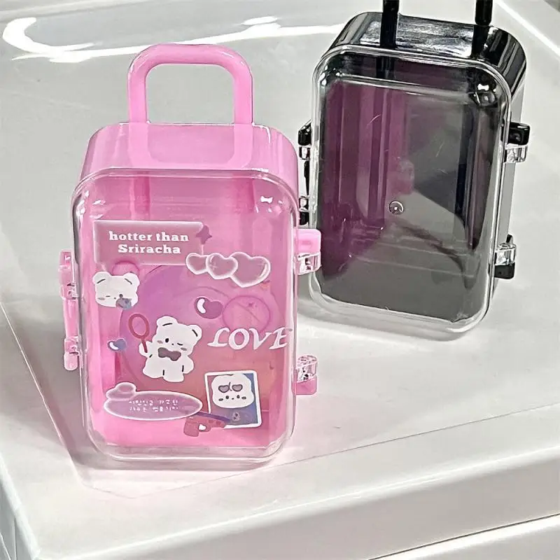 

Handbag Non-toxic And Safety Trolley Case Transparent Visual Design Jewelry Storage Box Wholesale Clutch Jewellery Box Durable