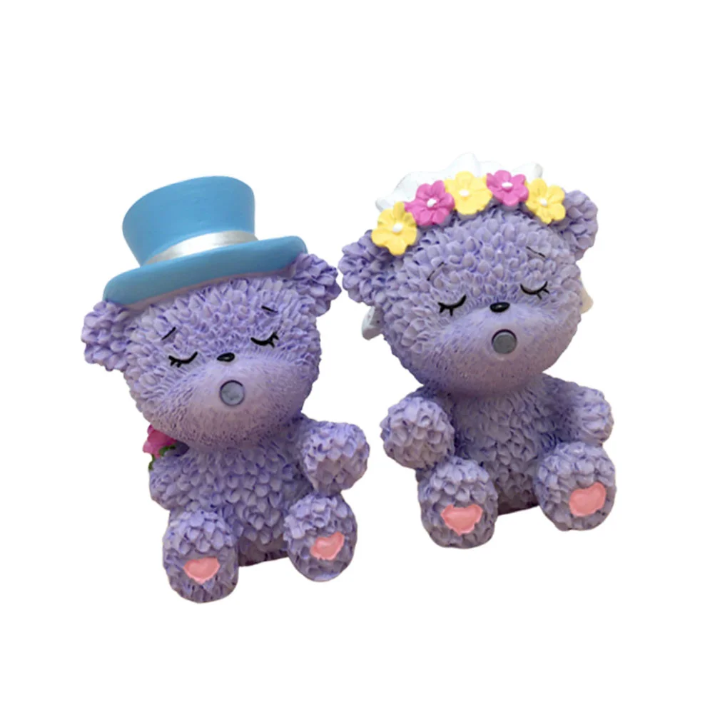 

Animal Cake Mini Figures Toysfigurines Figurine Topper Couple Miniatures Set Potssculpture Garden Miniature Decorations Resin