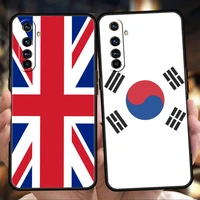 national flag ru fr uk soft silicone for realme 8i 9i 9 pro plus gt2 pro c3 6 7 8 pro c21 c11 c25 pro 5g shockproof phone cover
