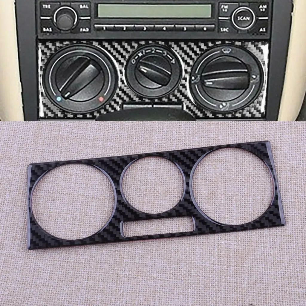 

Car AC Console Cover Trim Black Carbon Fiber Fit for VW Golf 4 GTI Jetta MK4 1999 2000 2001 2002 2003 2004