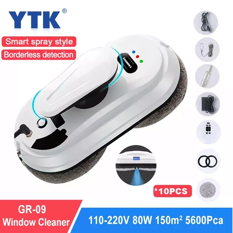 

New Water Spray Window Cleaning Robot Vacuum Cleaner Intelligent Obstacle Avoidance Automatic Window Glass Cleaning Machine