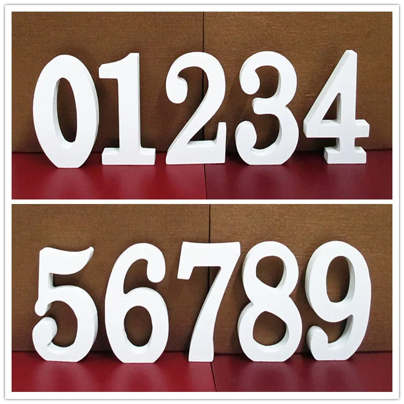 

1pc A-Z 0-9 Numbers English Letters Wooden Name Simple Modern White Ornaments Home Wedding Decoration Crafts Home Room Hotel