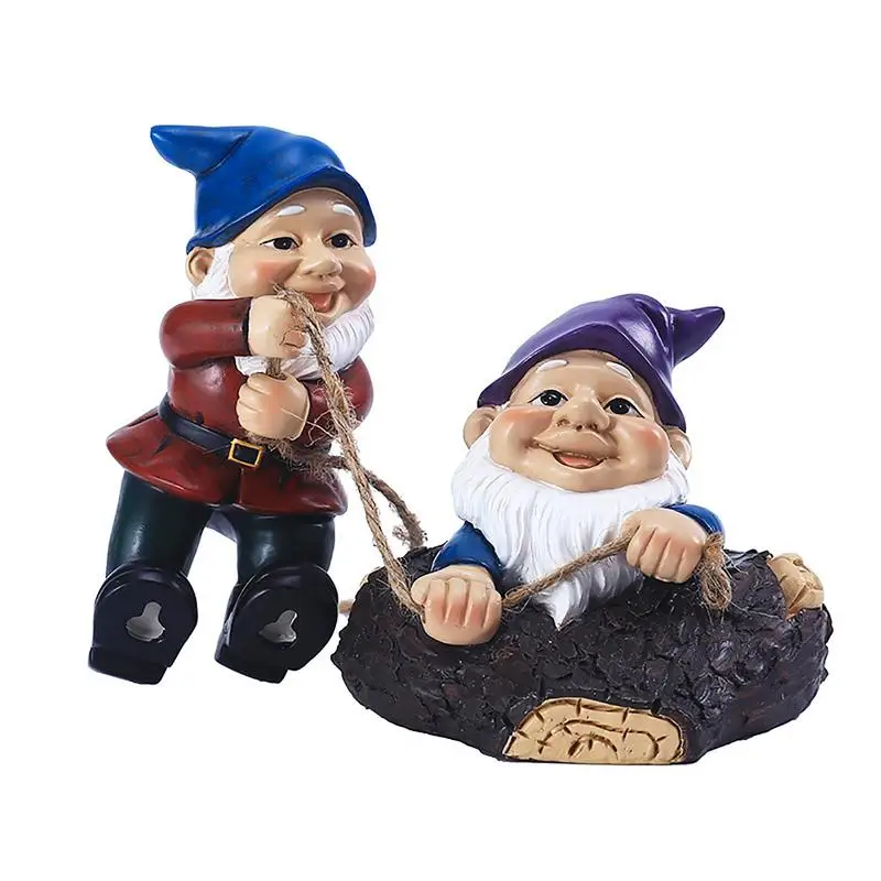 

Gnome Tree Decorations Tree Stump Decorations For Outdoor Garden Gnomes Decorations For Tree Yard Colorful Resin Figurines