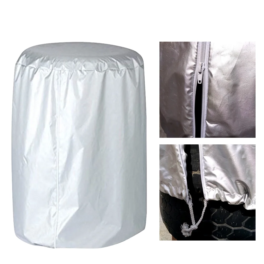 

Car Outdoor Tire Cover Snow Tire Storage Spare Cover Garage Tire Cover Case )