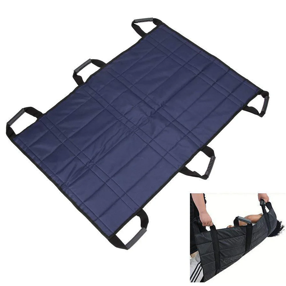Patient Lift Sling Foldable Oxford Wheelchair Transfer Seat Pad Medical Mobility Emergency Wheelchair Transport Belt for older