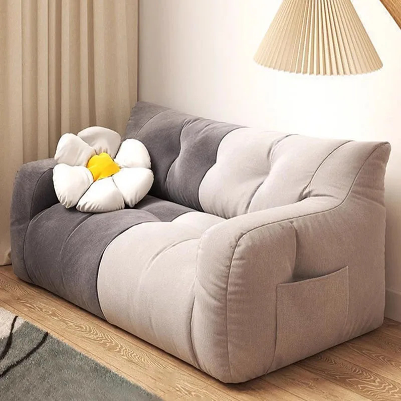 

Plush Tatami Bean Bag Lounge Sofa Modern Expanding Classic Double Bean Bag Sofa Microfiber Adults Fauteuil Salon Furnitures