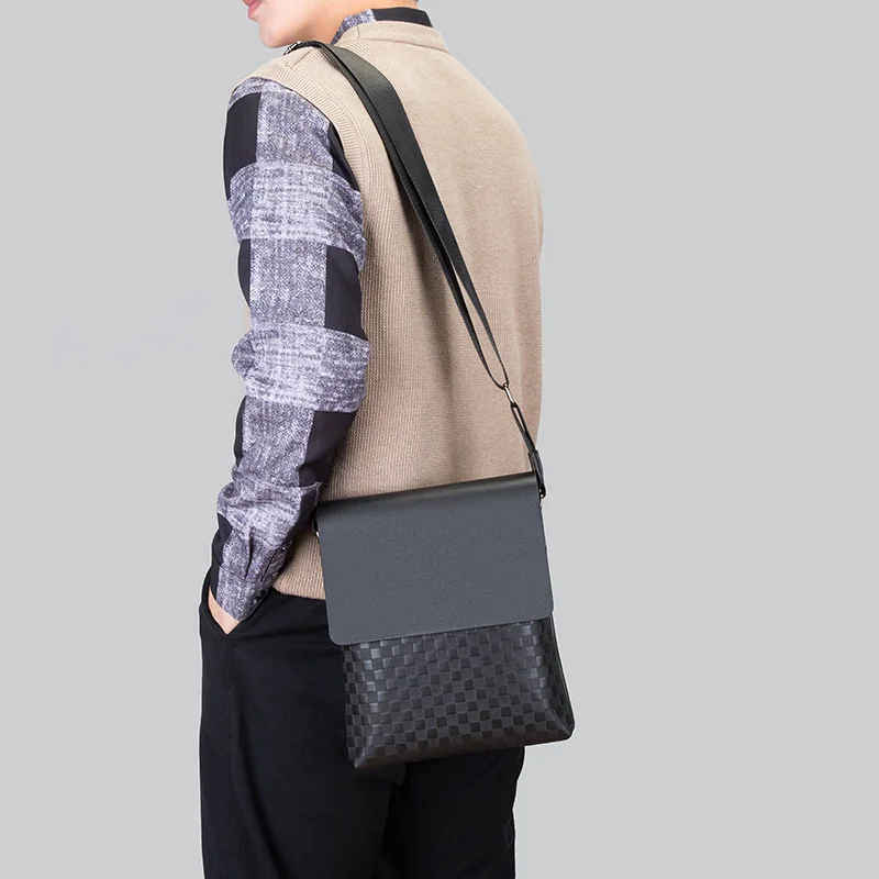 Shoulder Bag Luxury Men Boy Leather Husband Male PU Crossbody Waterproof Designer Classic Messenger Bags Pouch Men's New Handbag