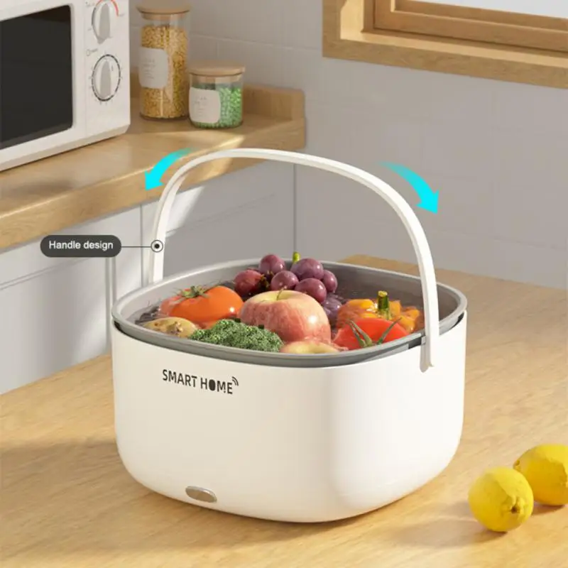 

Portable Fruit Vegetable Washing Machine Waterproof Rechargable Remove Reside Purifier Kitchen Wireless Fruits Washing Machine
