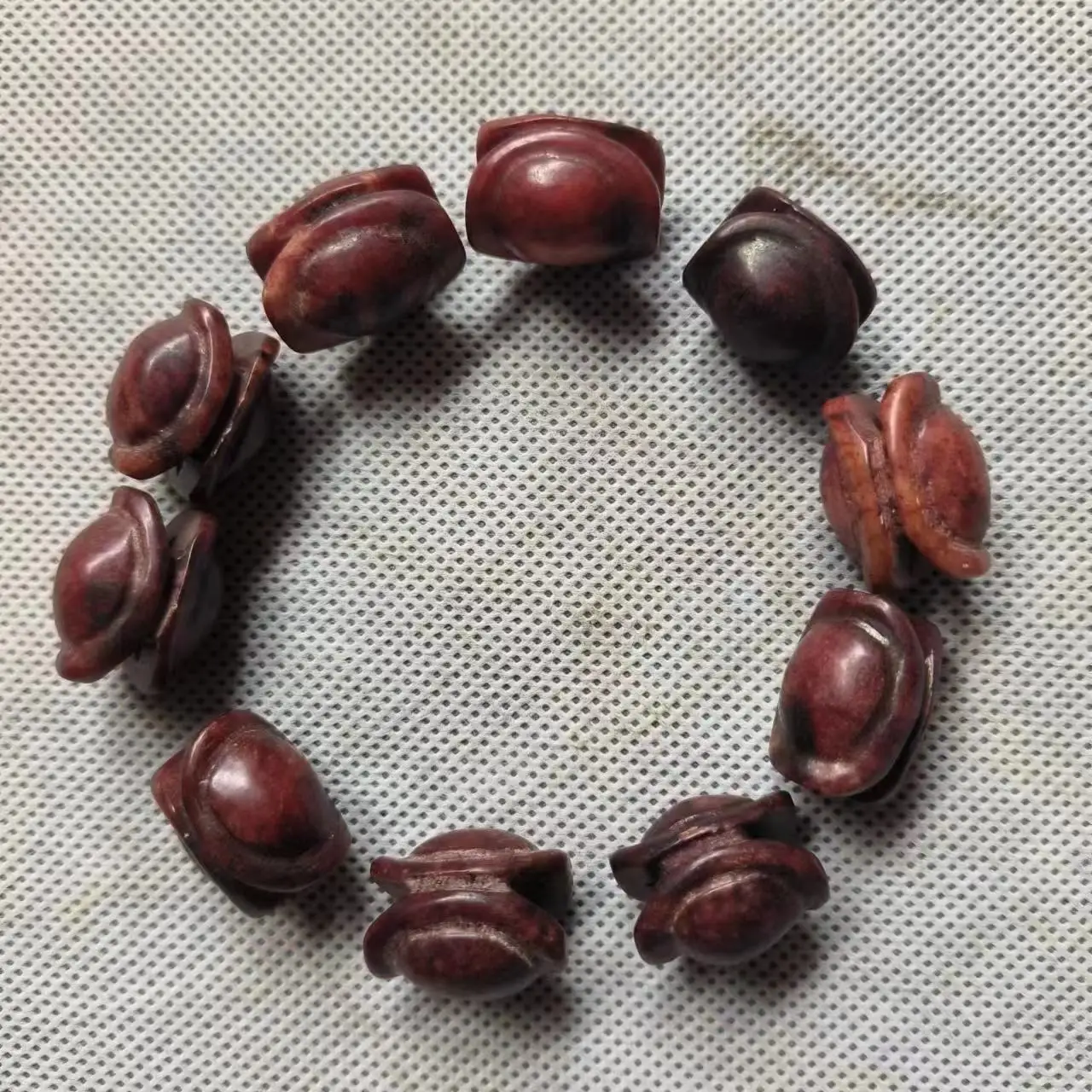 20pcs/lot natural Hetian jade turtle shell ancient beads red ancient special shape handmade beads precious accessories jewelry