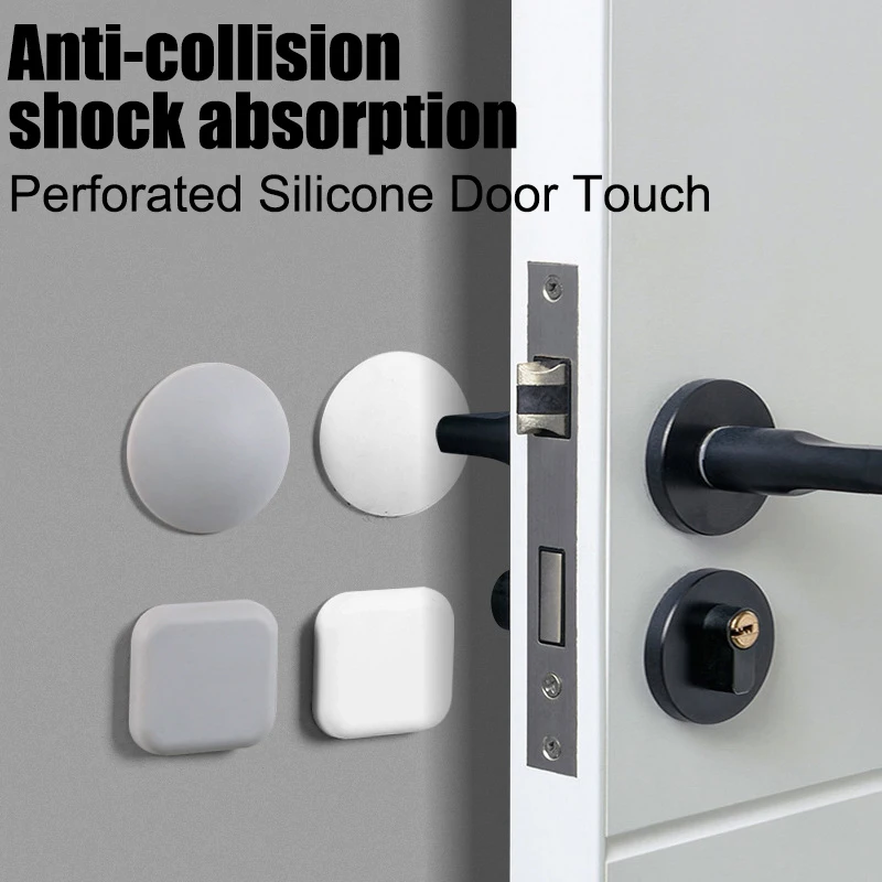 

6/12pcs Door Stopper Silicone Sticker Deurstopper Protection Porte Pad Handle Bumpers Adhesive Mute Crash Pad Wall Protector Mat