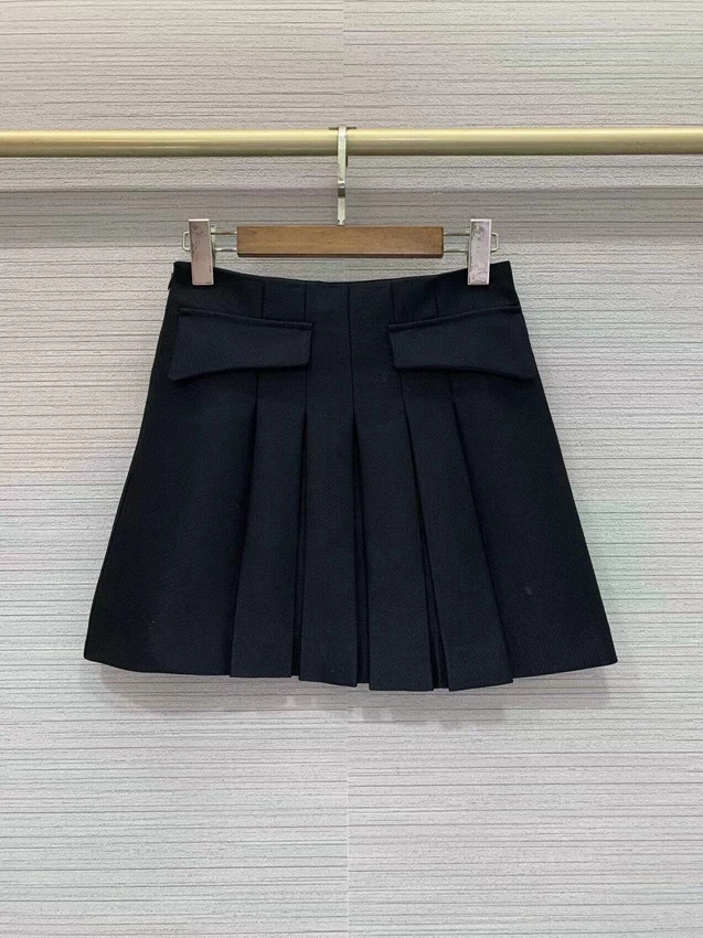 Женская плиссированная короткая юбка, повседневная простая юбка в студенческом стиле, модель 2022, 910