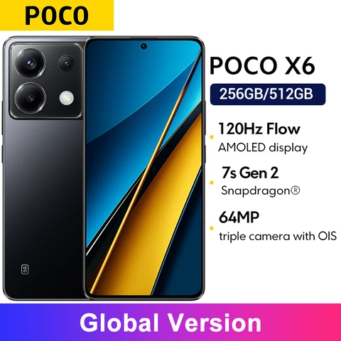 Смартфон Poco X6, 8/256ГБ, 12/256ГБ, global