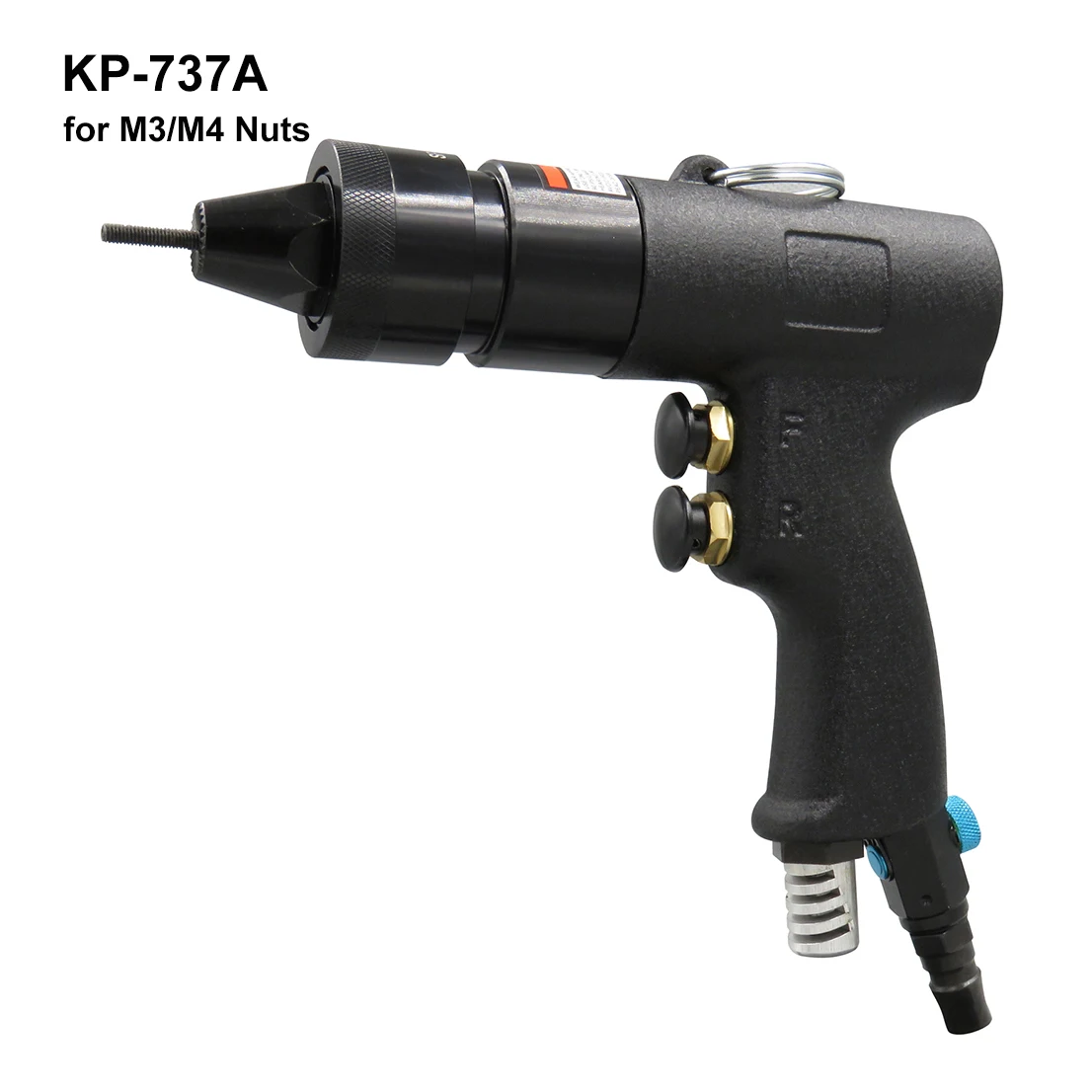 

KP-737A M3/M4 Pneumatic Rivet Nut Gun Riveting Tool Self-locking Head Type Pneumatic Riveter Pull Rivet Tool