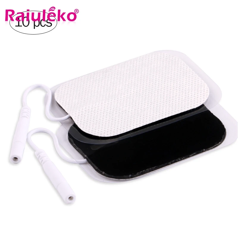 

10Pcs 5x5cm/5x9cm Electrode Pads Physiotherapeutic Patches Replacement for Tens Massagers Machine Muscle Stimulator Massager