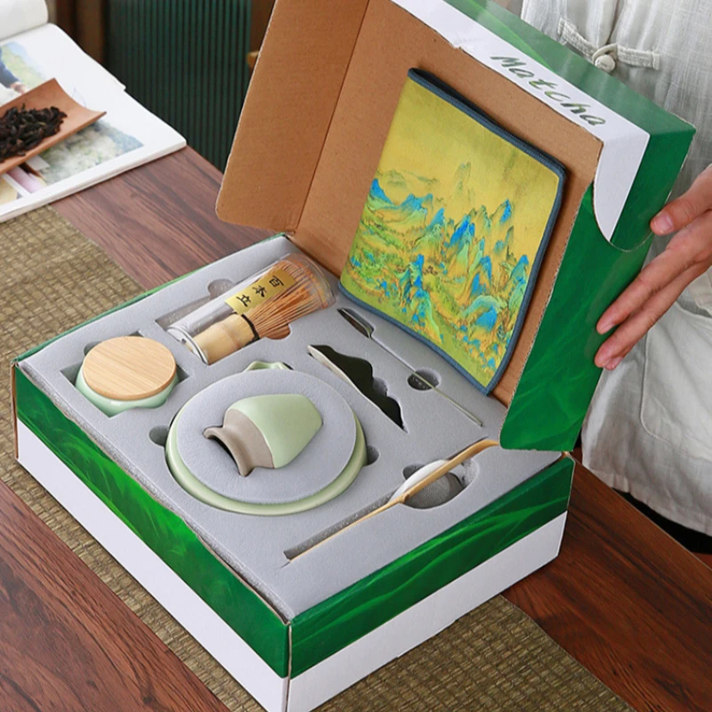 Японский чайный набор маття керамическая Подарочная коробка 9 шт. домашний