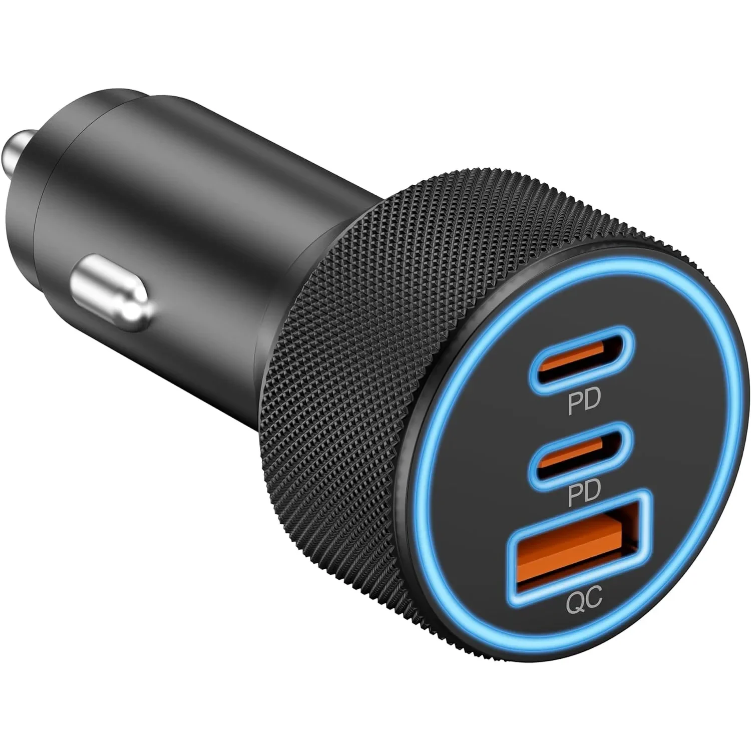 

Автомобильное зарядное устройство из сплава USB C, 3-портовый автомобильный адаптер питания USB-C и USB-A, 67 Вт, быстрая зарядка прикуривателя