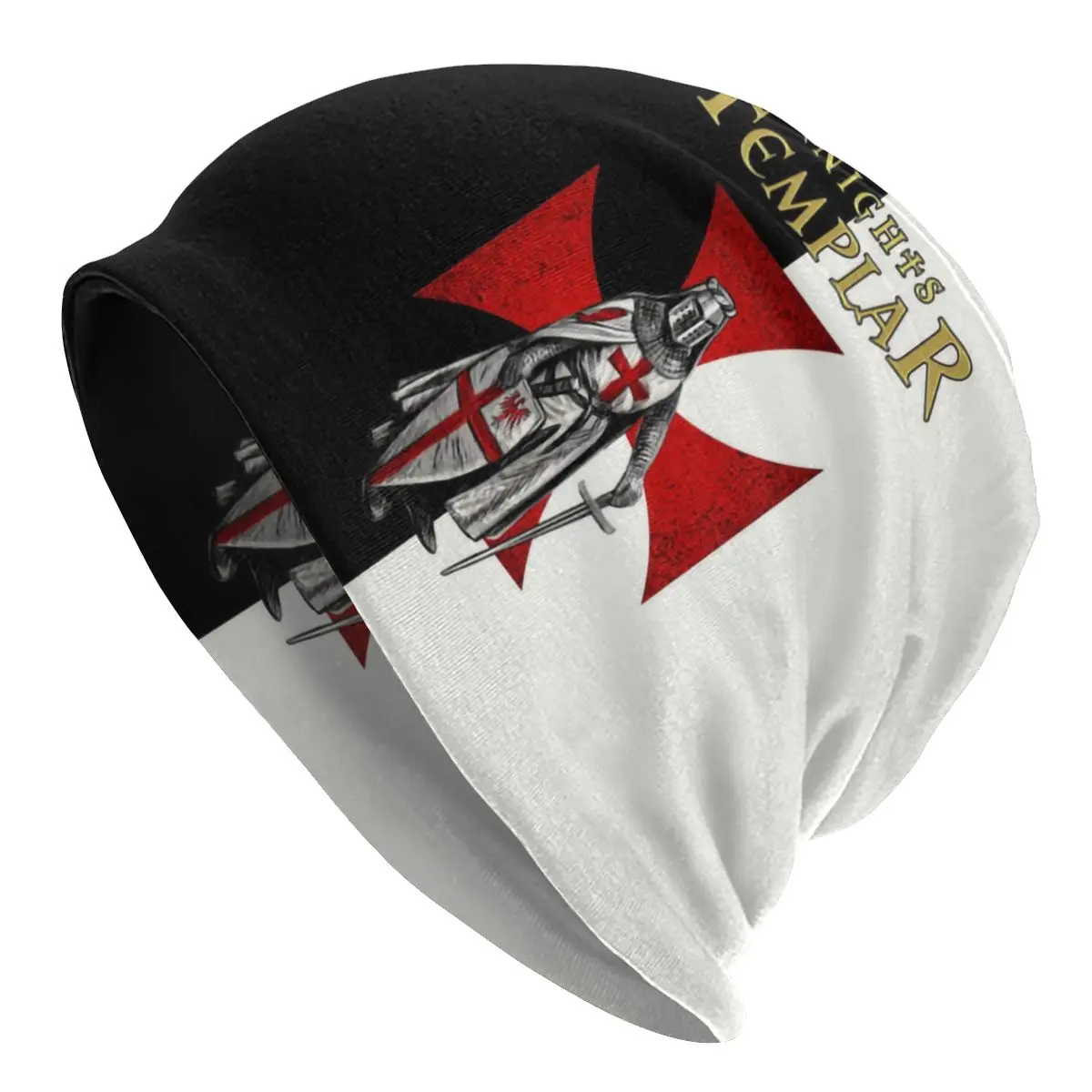 Knight Templar Beanies Caps For Men Women Unisex Cool Winter Warm Knit Hat Adult Crusades Knights Christian Warrior Bonnet Hats