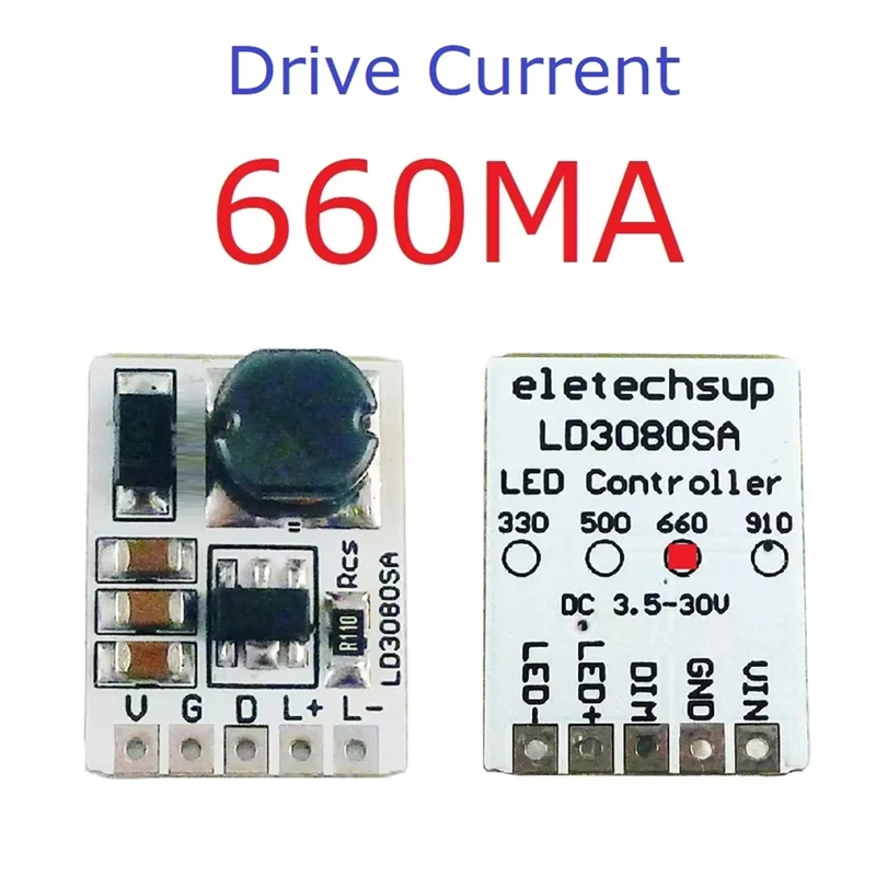 Фото Y43A-LD3080SA 20 Вт DC 3,5-30 В понижающий светодиодный модуль драйвера DC-DC понижающий модуль постоянного тока 10 шт. для фонарика 660MA №5