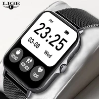 2021 new men smart watch men 1 66 color screen full touch fitness tracker bluetooth call smart clock ladies smart watches women