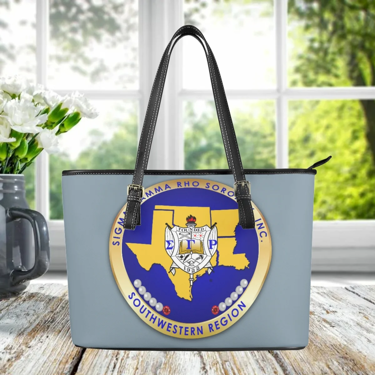 

Прямая поставка, 1 шт., женские сумки Sigma Gamma Rho, роскошные сумки-тоуты из искусственной кожи для женщин, повседневные сумки с верхней ручкой, bolso de mujer