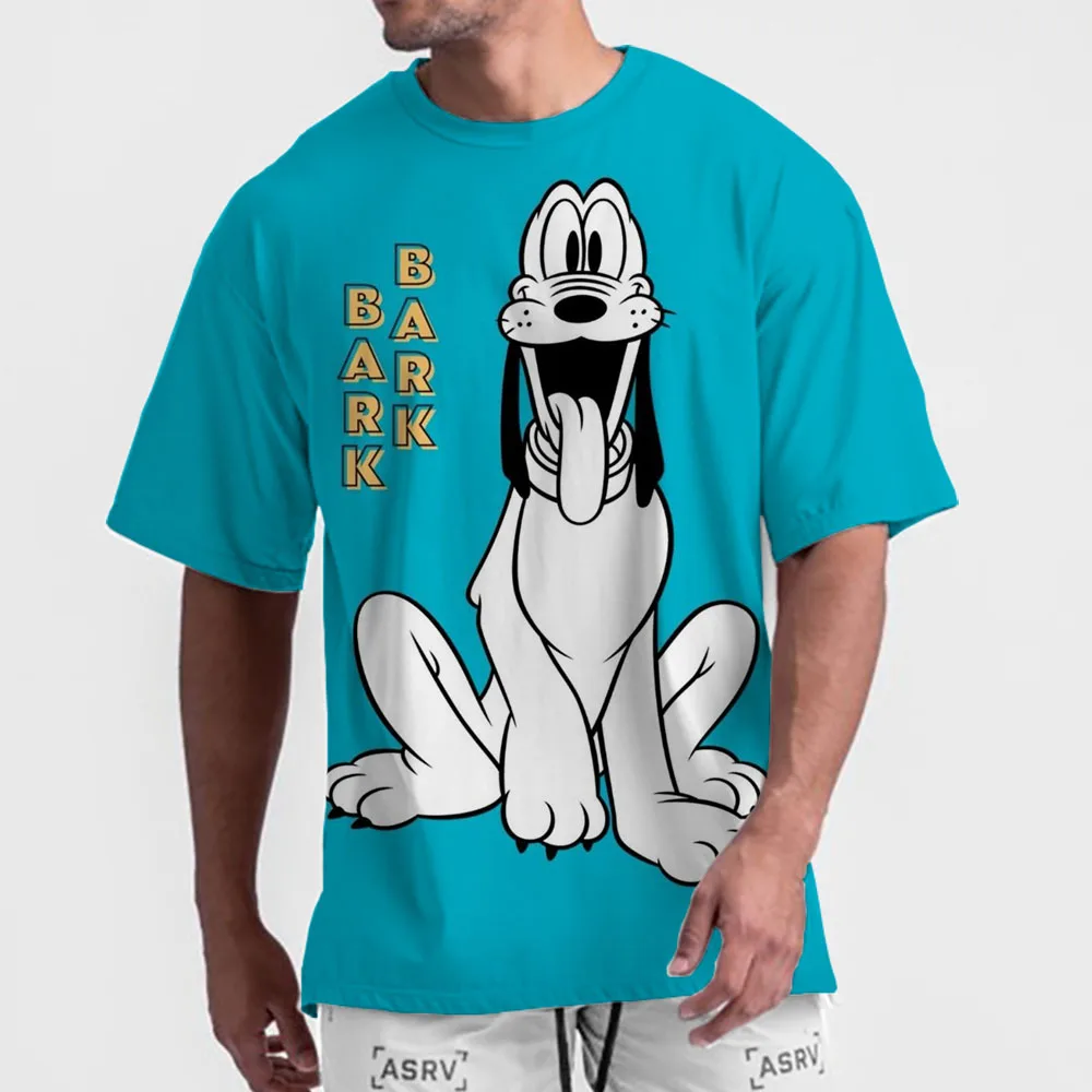 Disney Goofy 3D Printed T-shirt New Animated Top Summer Street Couple Parent Child Short Sleeve Children Cool