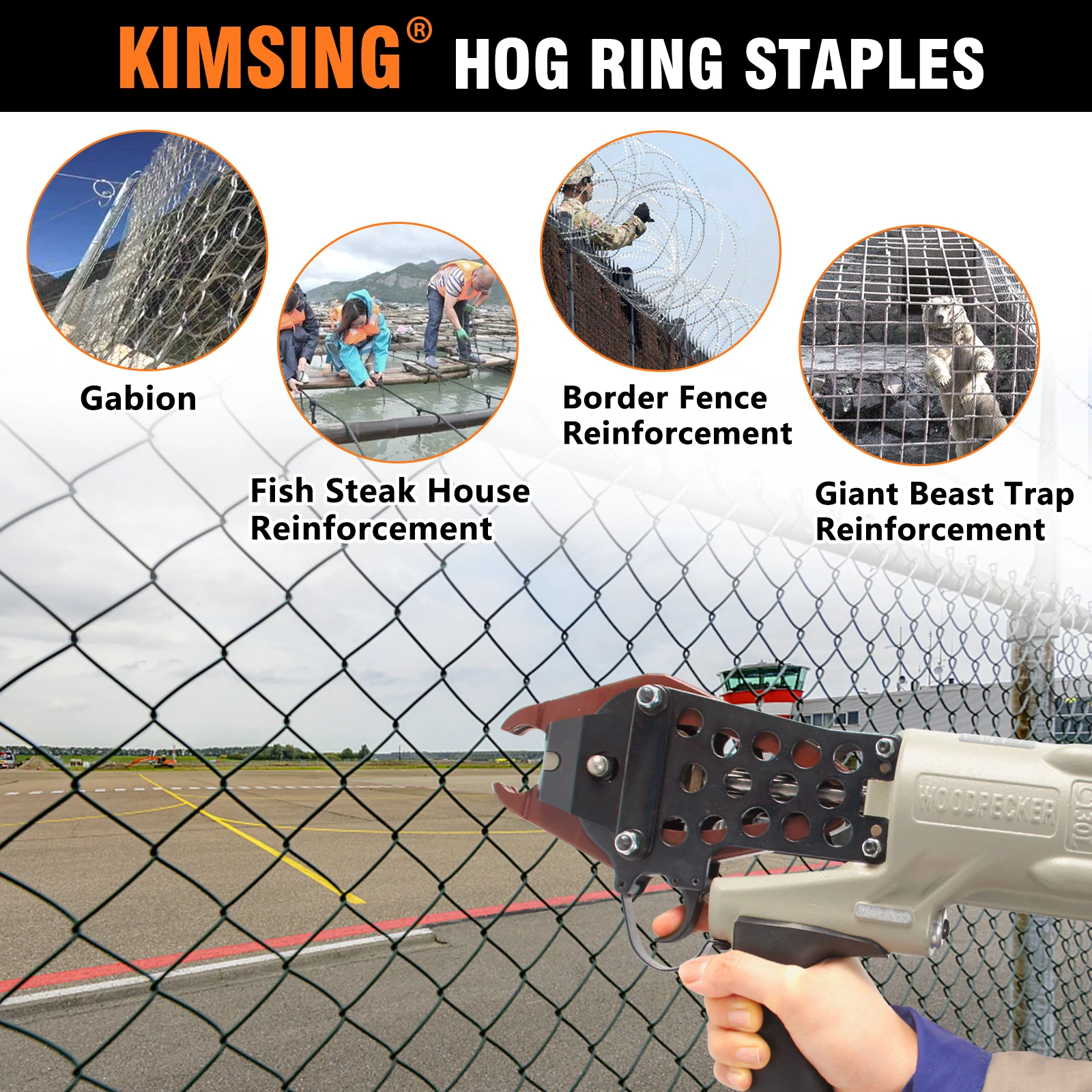 KIMSING C50 11 Калибр кольцо для свиней скобы из оцинкованной стали или нержавеющей