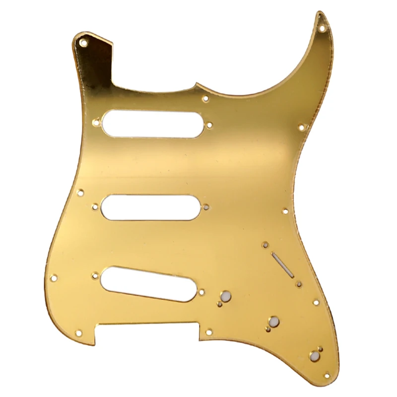 

Зеркальная гитарная Накладка для защиты от царапин, 11 отверстий, ST гитара SSS, 11 шт. винтов для защиты от накипи, аксессуары для гитары FD ST