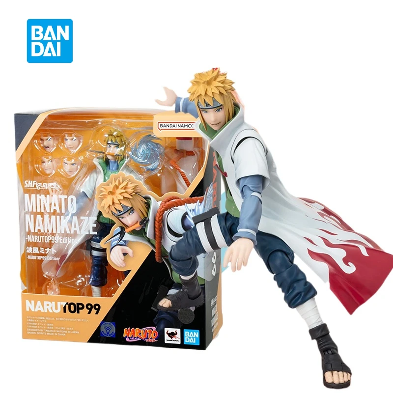 Оригинальные фигурки в наличии Bandai S.H. Фигурка SHF Minato Namikaze -NARUTOP99 аниме