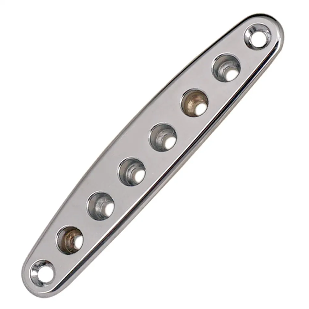 

Electric Guitar Bridge String Thru Body Ferrules Bushing Plate Replacement Parts DIY Guitar Repairing And Styling Metal Part