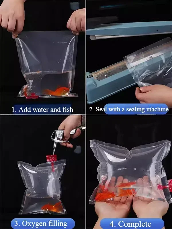 50 шт. надувная упаковочная сумка для аквариума живой рыба декоративная упаковка