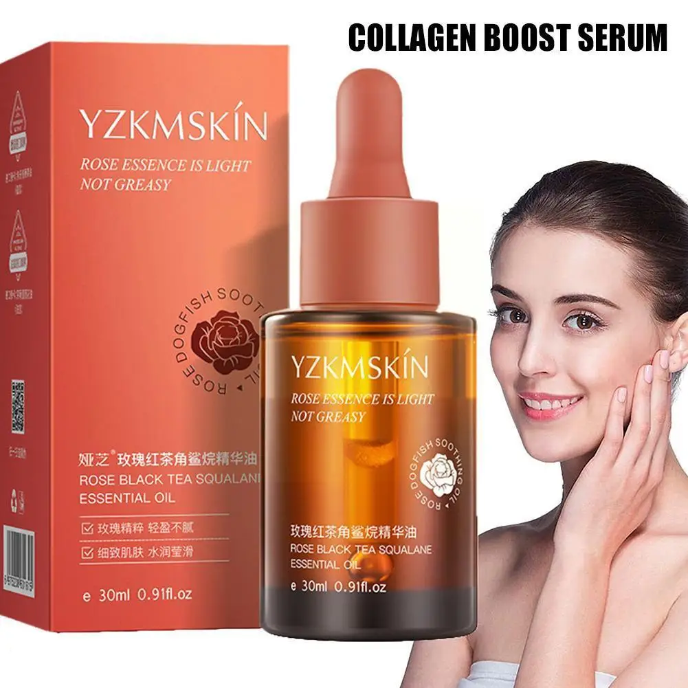 

Розово-черный чай, эфирное масло сквалана, уход за лицом, увлажнение, бесплатная доставка, Оригинальный жидкий увлажняющий essenc C2O7