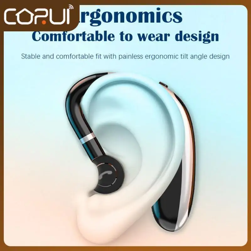 

About 12 Grams Wireless Headset High Quality Audio Quality No Sensation To Wear Touch Control Headset Ear Clip Design
