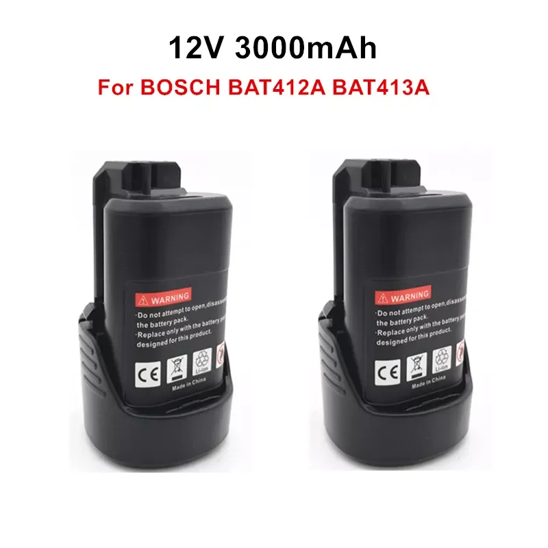 

10.8V 12V Li-ion Rechargeable Battery pack replace for BOSCH cordless drill screwdriver BAT411 BAT412 BAT412A