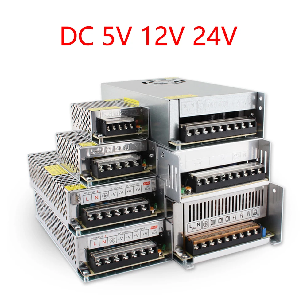 Импульсный источник питания для светодиодной ленты 110 В переменного тока в 5 12 24