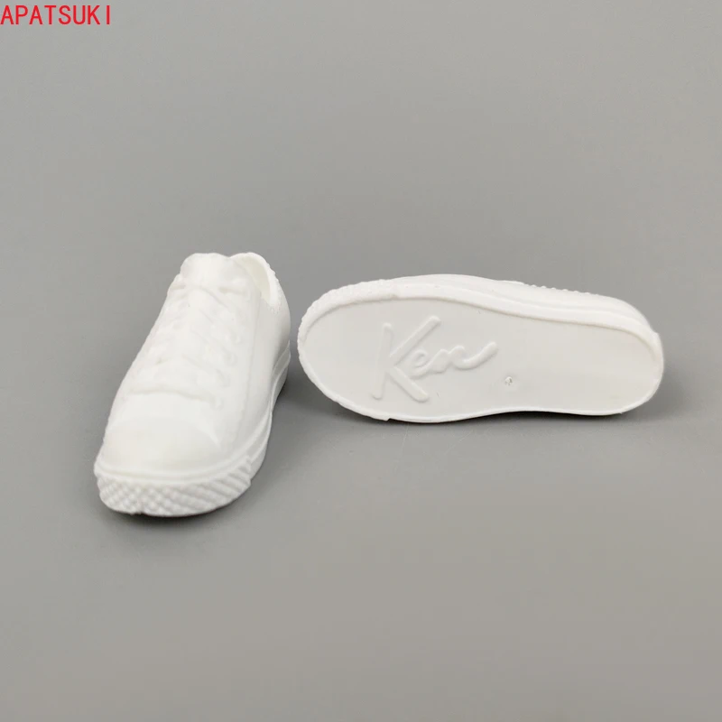 

Модная белая кукольная обувь для кукол Кена, мальчика, кроссовки, повседневная обувь для Барби, аксессуары для кукол 1/6, детские игрушки