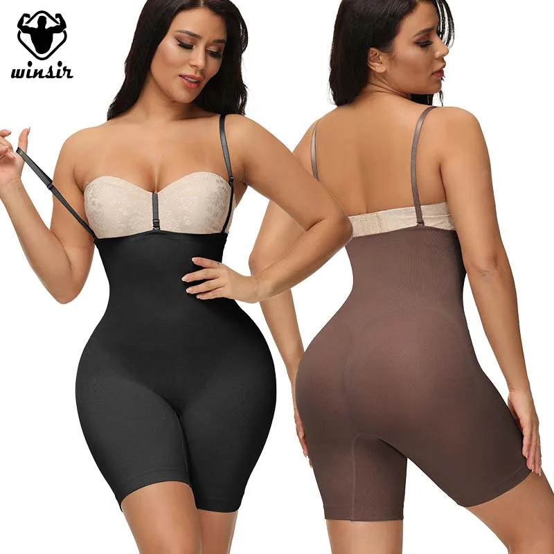 Seamless Full Body Shaper Thigh Slimmer Bodysuit Fajas UnderwearShapewear for Women Tummy ControlWaist Trainer Butt Lifting