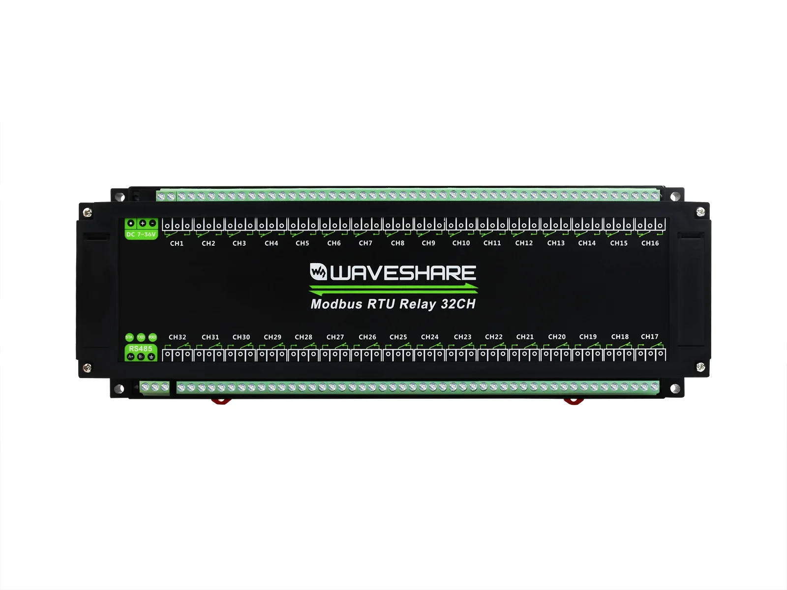 

Релейный модуль Modbus RTU 32-Ch, интерфейс RS485, с несколькими изоляционными защитными схемами, промышленного класса, рельсовое крепление
