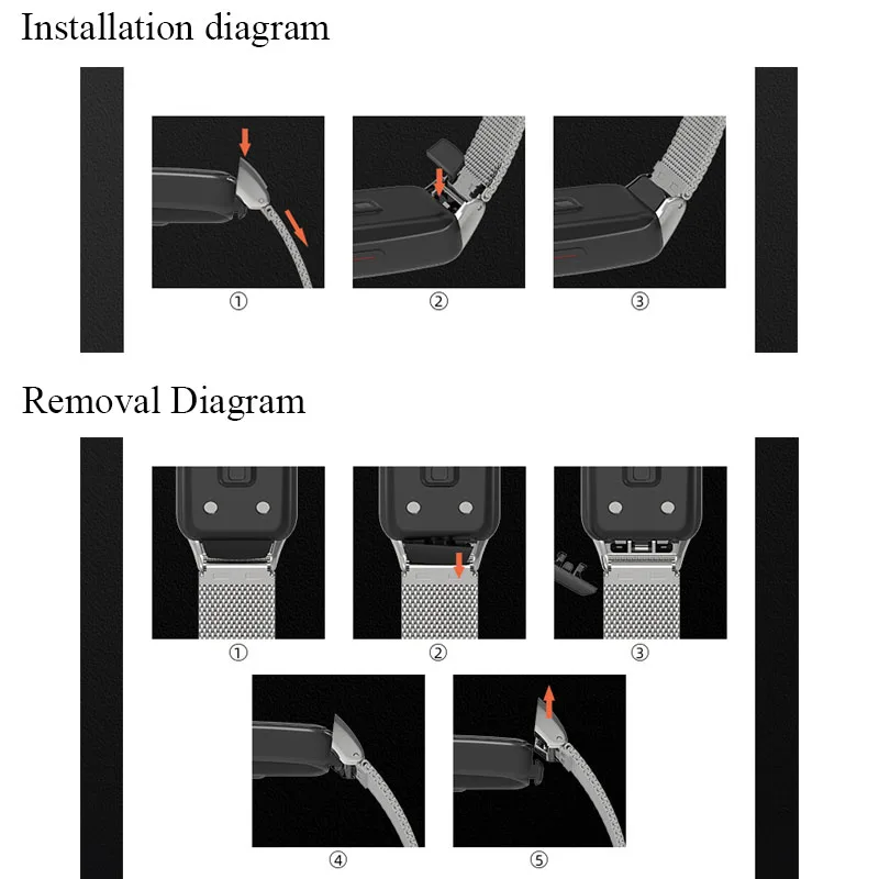 Stainless Steel Strap For Huawei Band 7 Magnetic Loop Watchband Women Men Watch Metal Bracelet For Huawei Watch Band 7 correa