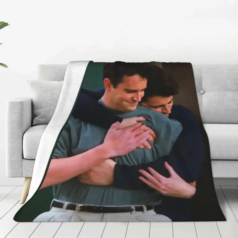 

Matthew Perry Friends Blankets Coral Fleece Plush Air Conditioning Multi-function Soft Throw Blankets for Sofa Bedroom Bedspread