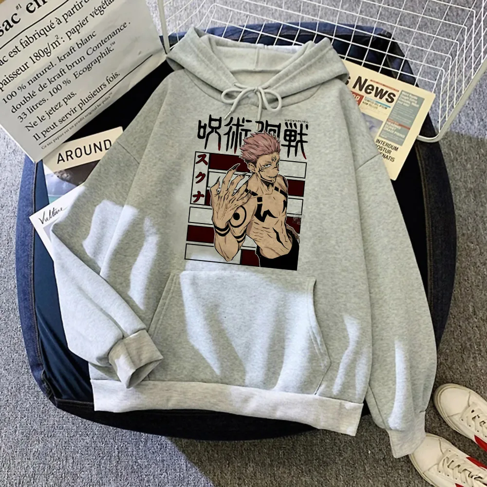 Gojo Satoru hoodie soft fabric patterned designer elegant female tracksuits trendy pattern casual wear