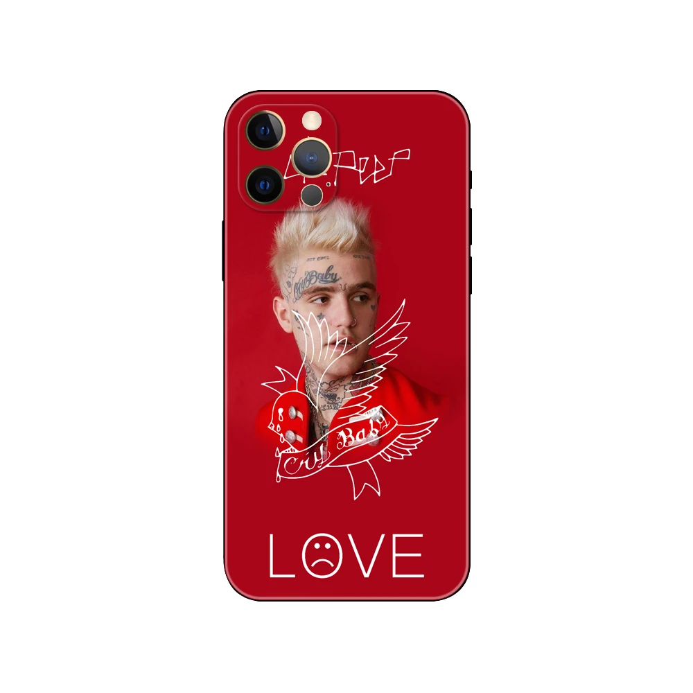 Чехол для телефона Lil Peep Bo iphone 5 5s 20se 6 6s 7 8 plus x 10 XR XS 11 12 13 mini pro MAX черный чехол из ТПУ |