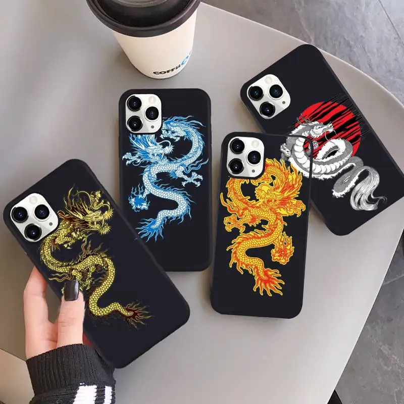 

luxury dragon Cool Phone Case for iPhone 13 12 11 mini pro XS MAX 8 7 6 6S Plus X SE 2020 XR
