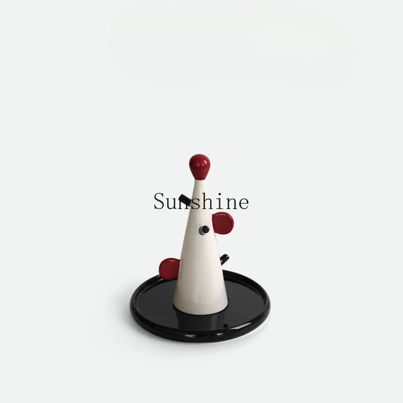 Серия Jelly Bean керамический ювелирный комод для хранения ключей красная полка