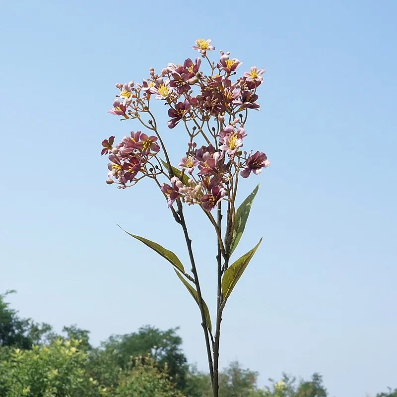 

Искусственные осенние цветы Дафны из шелка