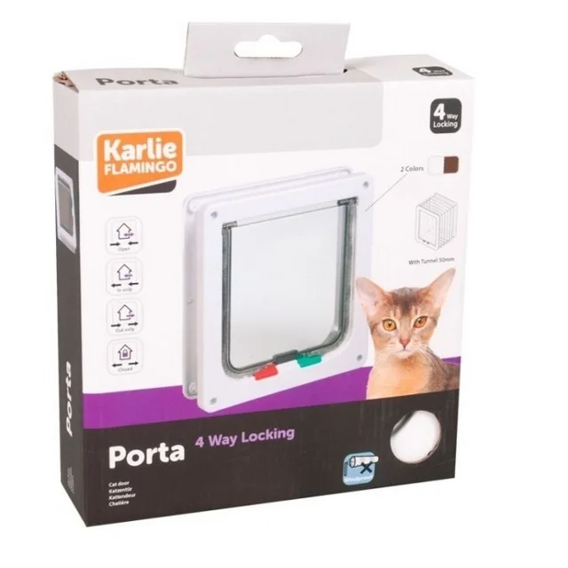 

Karlie 4 Way Lockable Cat Door White 19,2x20 CM 460190668
