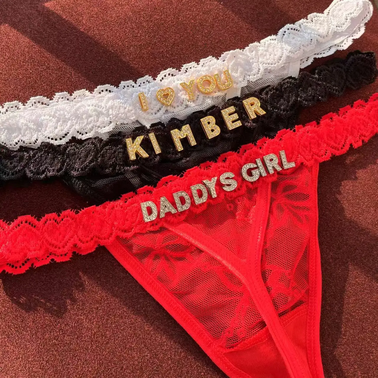 Трусики-стринги на заказ сексуальные индивидуальные новогодние подарки нижнее