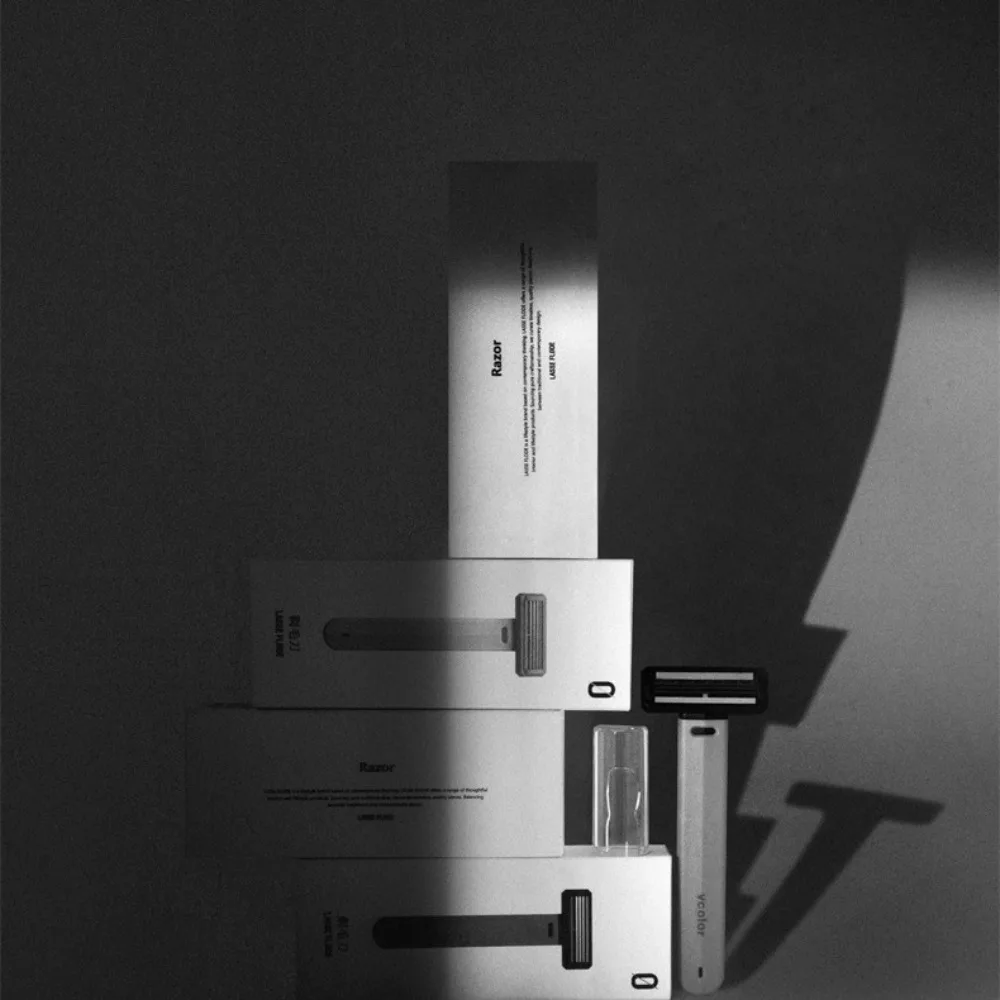 Портативная Т-образная безопасная бритва для бритья 3-слойная подмышек